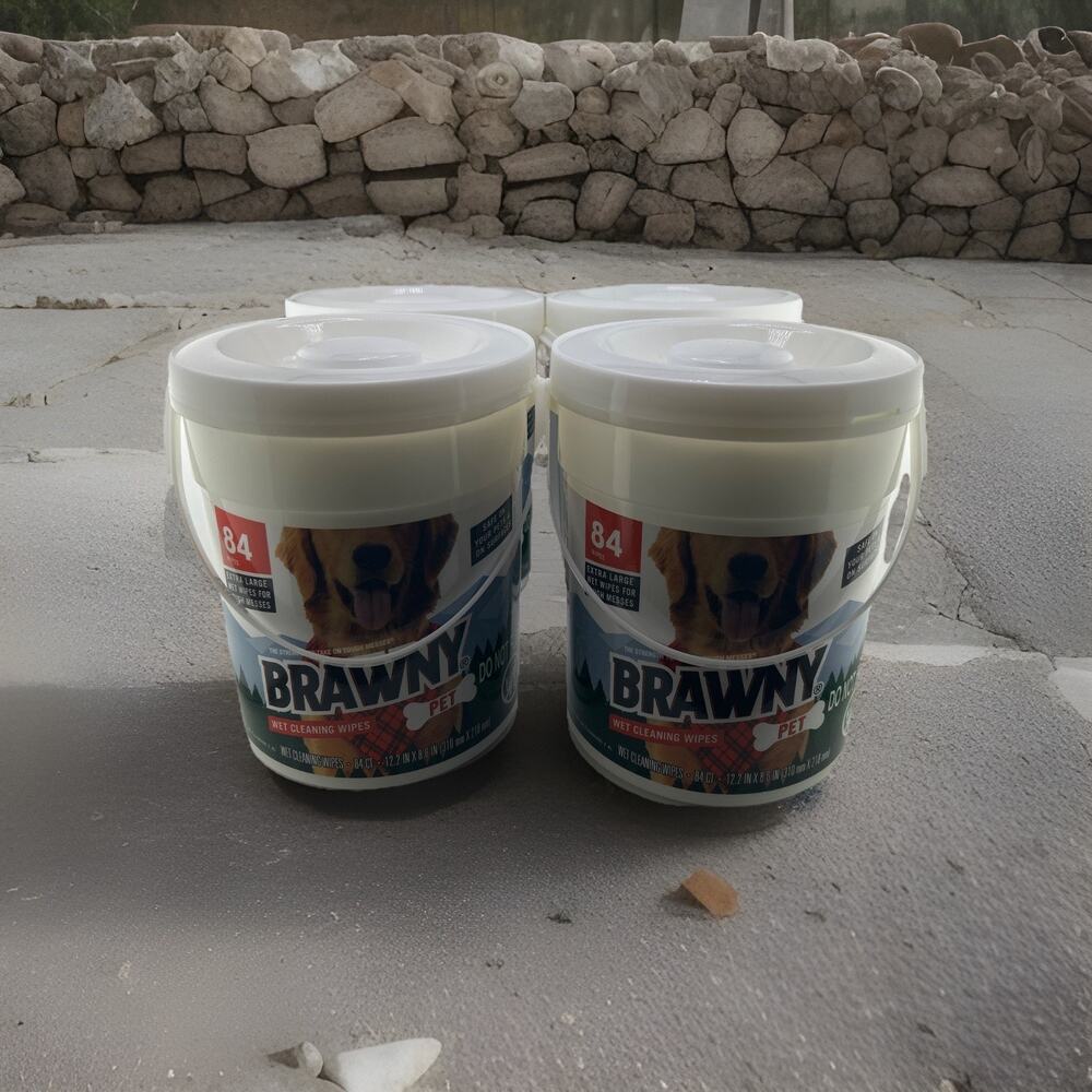 Brawny Pet Wet Cleaning Wipes Extra Large 84ct Each New (4-Pack)